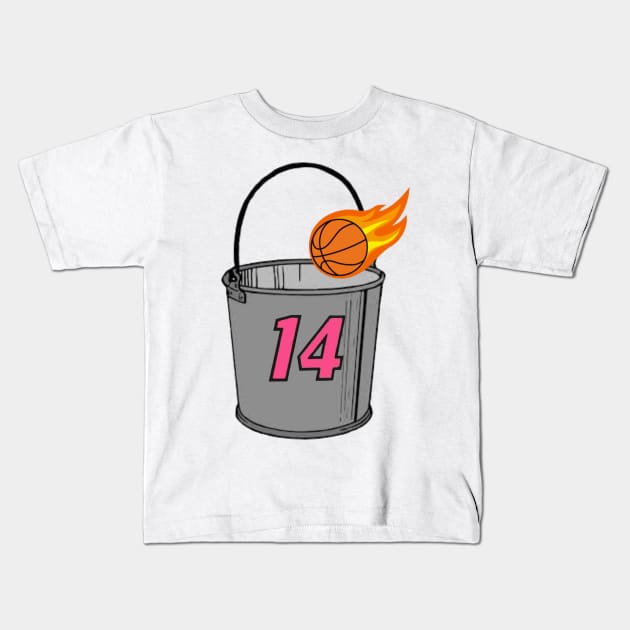 Tyler Herro Bucket Kids T-Shirt by Pretty Good Shirts